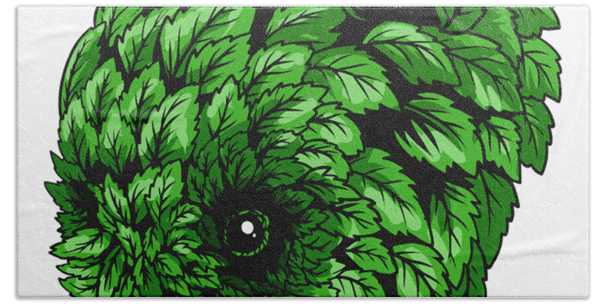 Panda Camouflage MICROFIBRE BEACH TOWEL Designer Green